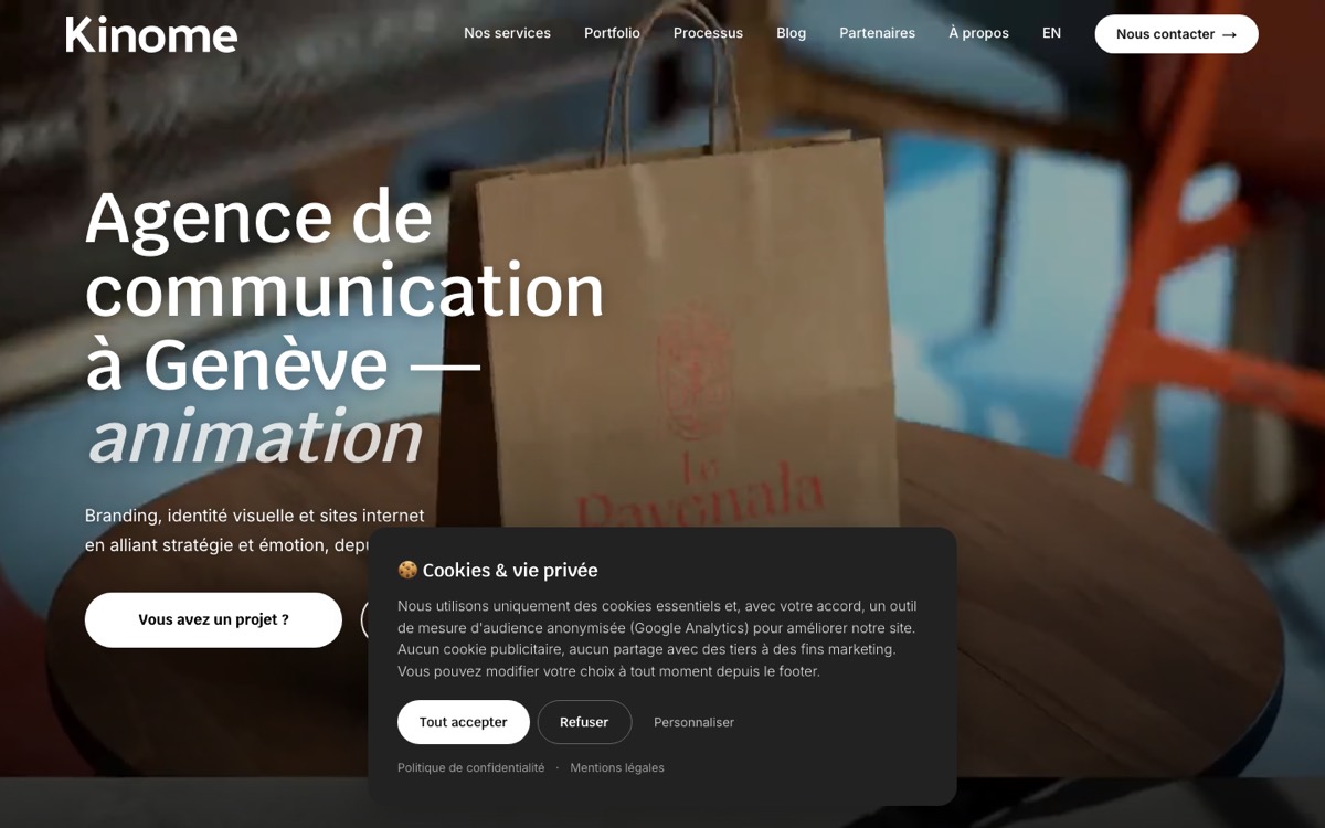 Capture du site Kinome